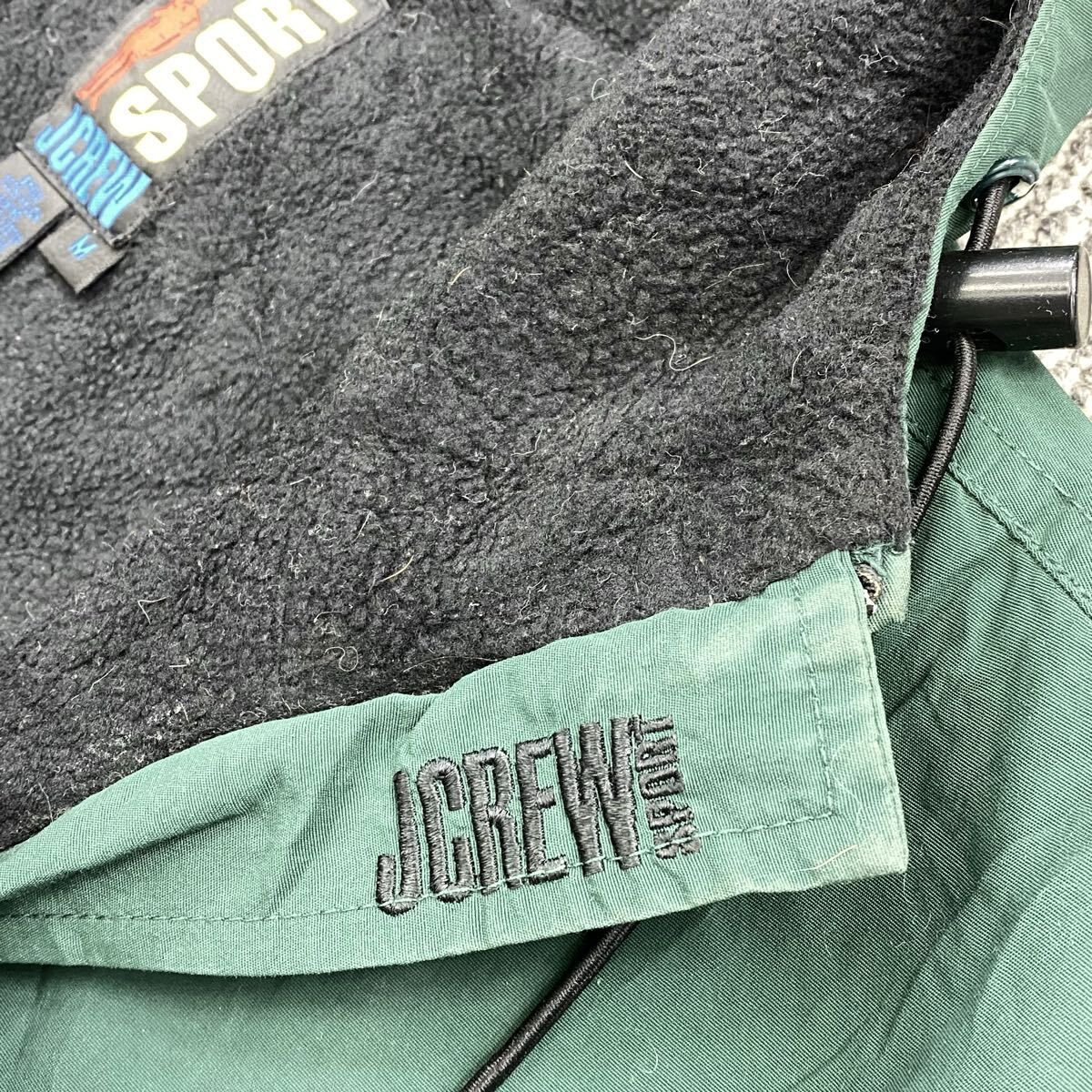 90s USA製 J.CREW SPORT アノラックパーカー M グリーン ジェイクルー