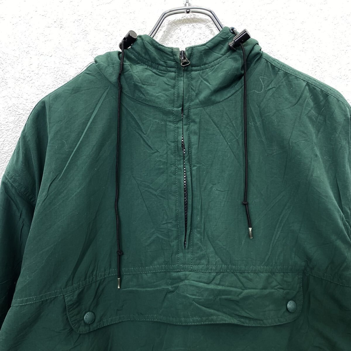 90s USA製 J.CREW SPORT アノラックパーカー M グリーン ジェイクルー