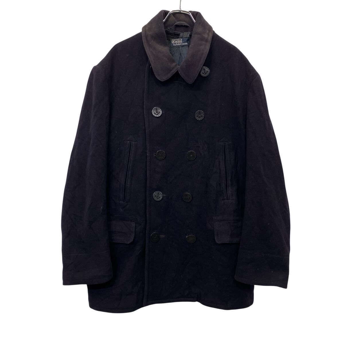 90s Polo by Ralph Lauren ピーコート XXL ダークネイビー ポロ