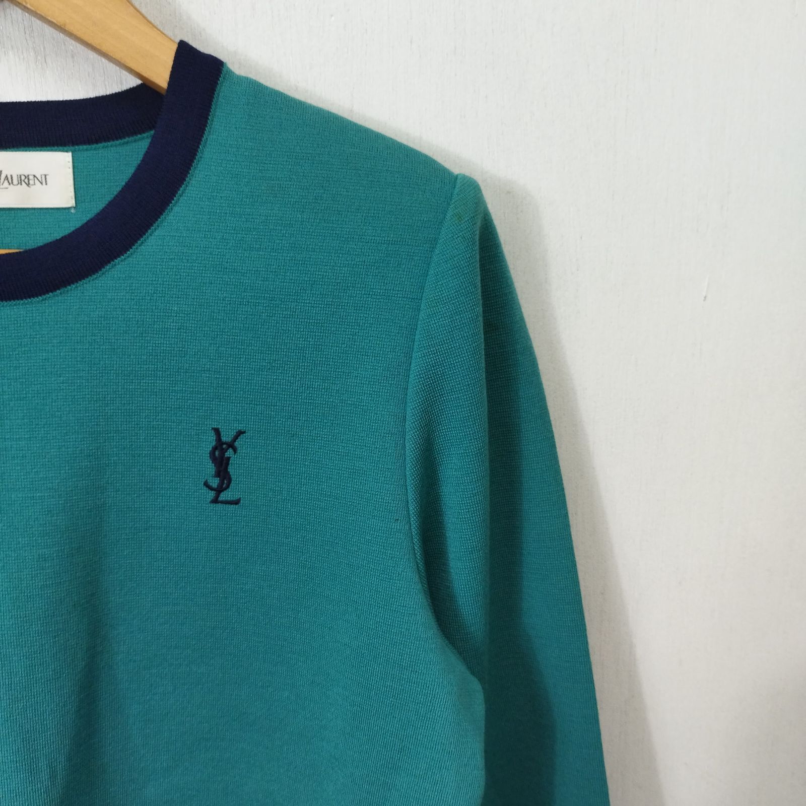 YVES SAINT LAURENT イヴ サンローラン ニット セーター ウール ライン