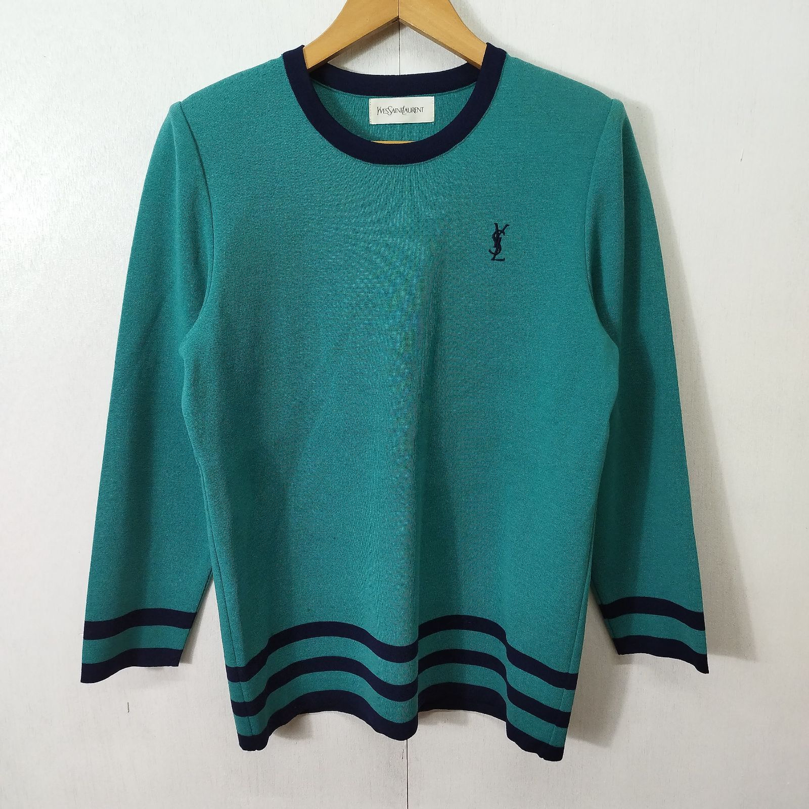 YVES SAINT LAURENT イヴ サンローラン ニット セーター ウール ライン