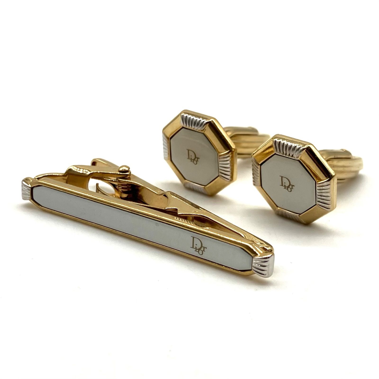 UA384【お買い得】Christian Dior ネクタイピン＆カフスセット - メルカリ