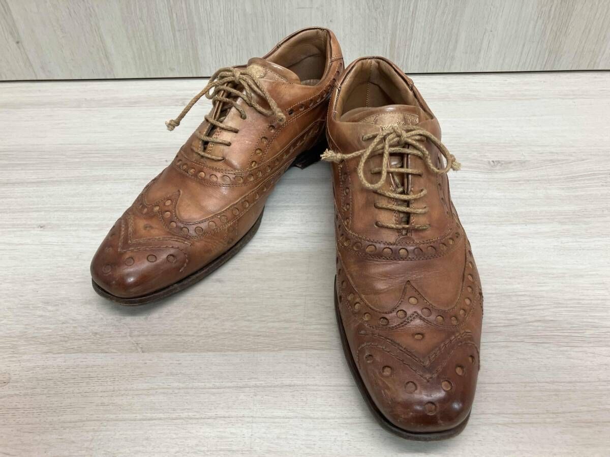 レア 美品　ステファノブランキー二　7　ウィングチップ　26cm相当　ブラウン Stefano Branchini ステファノ ブランキーニ TROFEO ウィングチップ