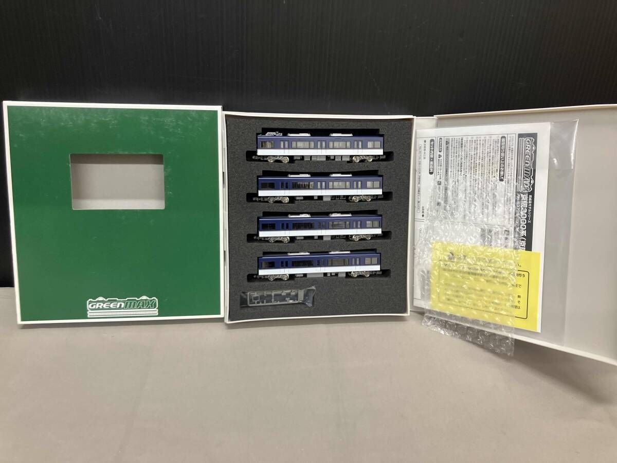 Ｎゲージ GREENMAX 30737 京阪3000系(京阪特急)増結用中間車4両セット(動力無し) グリーンマックス
