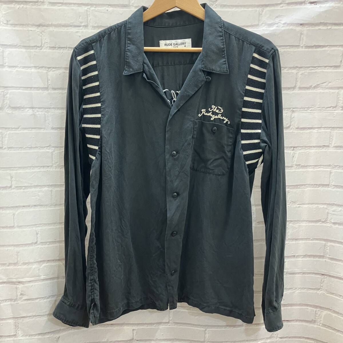 RUDE GALLERY / ルードギャラリー / ボーリングシャツ / 袖口敗れ