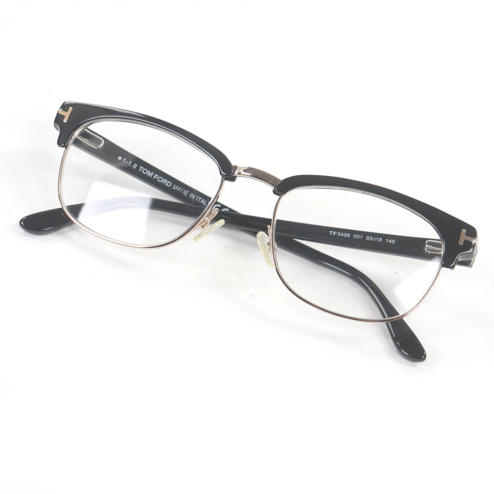 極美品□TOM FORD トムフォード TF5458 ハーフリム サーモントブロウ