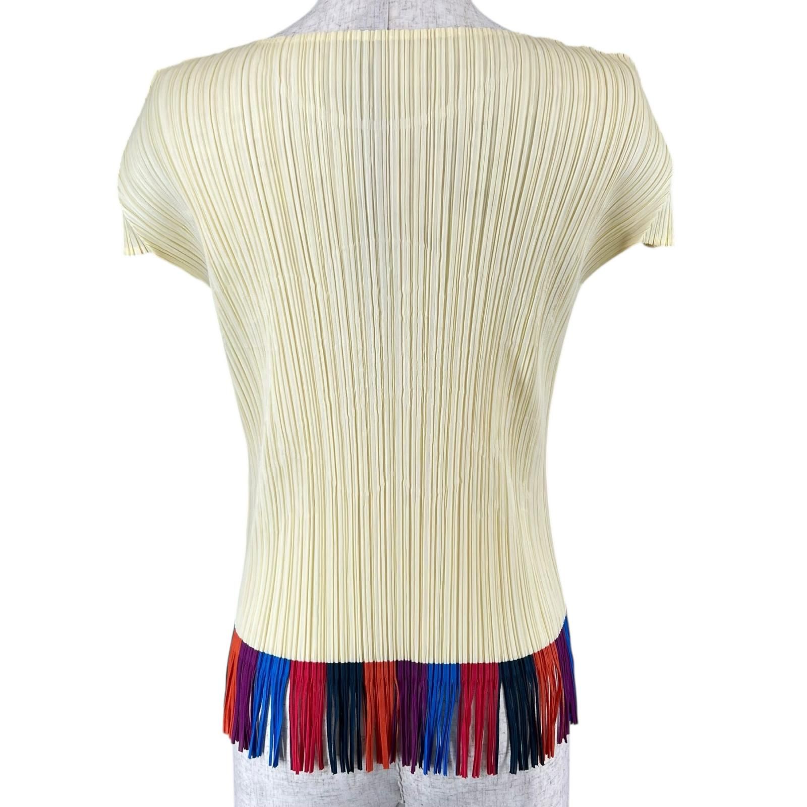 極美品 ✨️希少 イッセイミヤケ PLEATS PLEASE 気球 フリンジ 極美品△PLEATS PLEASE プリーツプリーズ イッセイミヤケ PP91-JK572