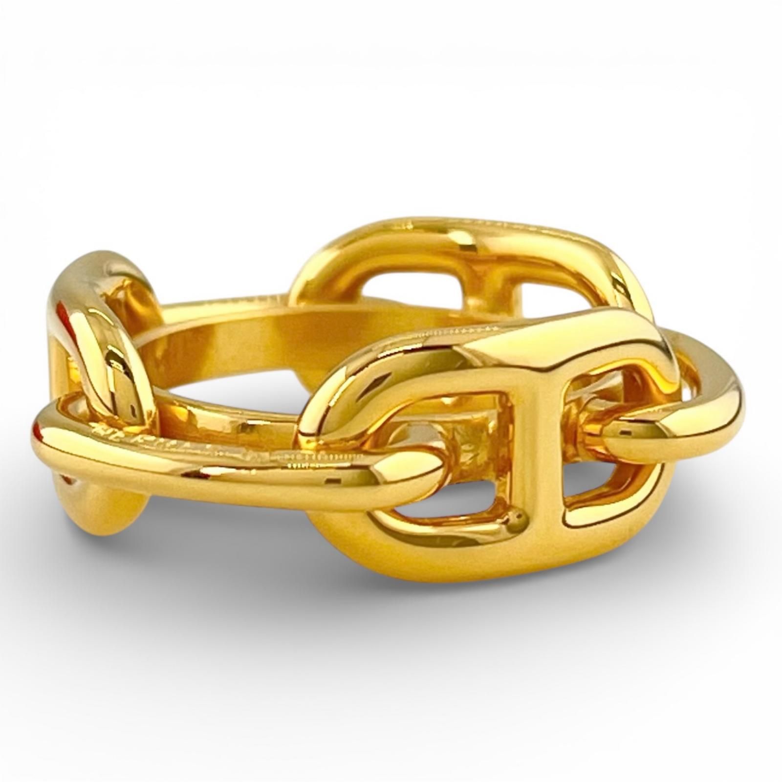 極美品△HERMES エルメス ルガテ シェーヌダンクル スカーフ留め