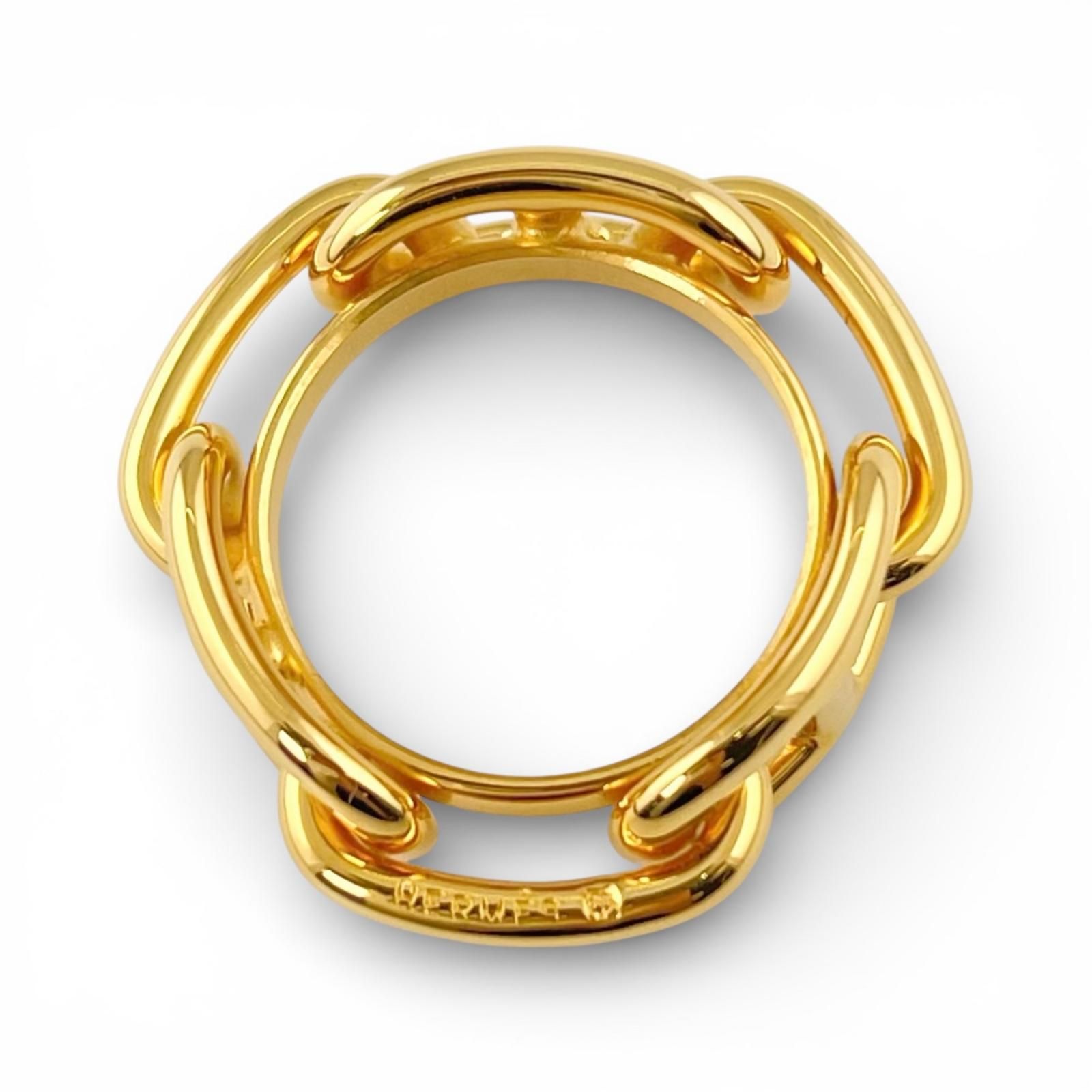 極美品△HERMES エルメス ルガテ シェーヌダンクル スカーフ留め