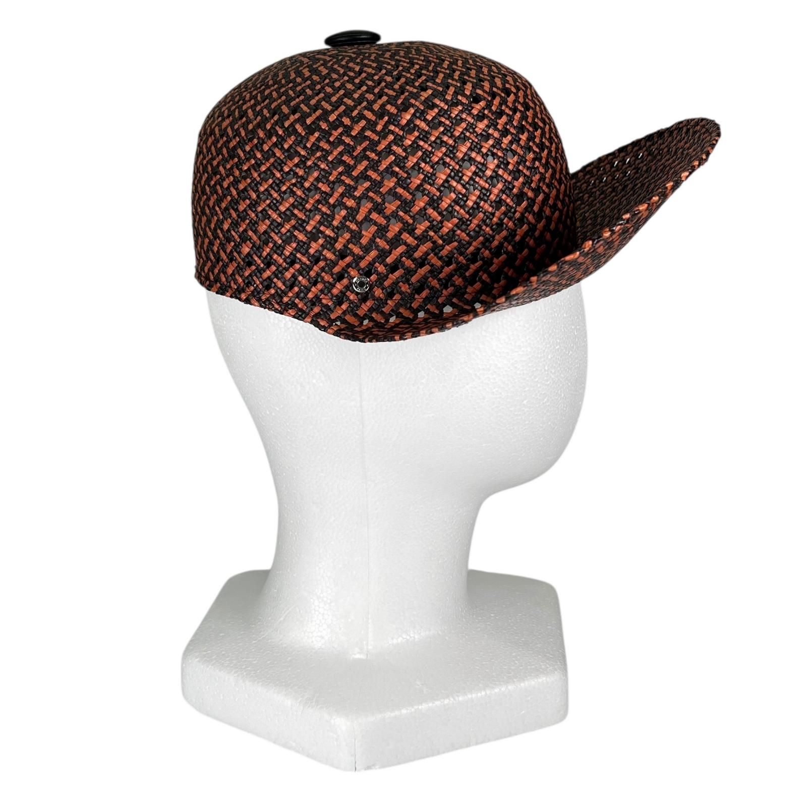 極美品△HERMES エルメス タンザニア わら 羊革 セリエボタン ストロー