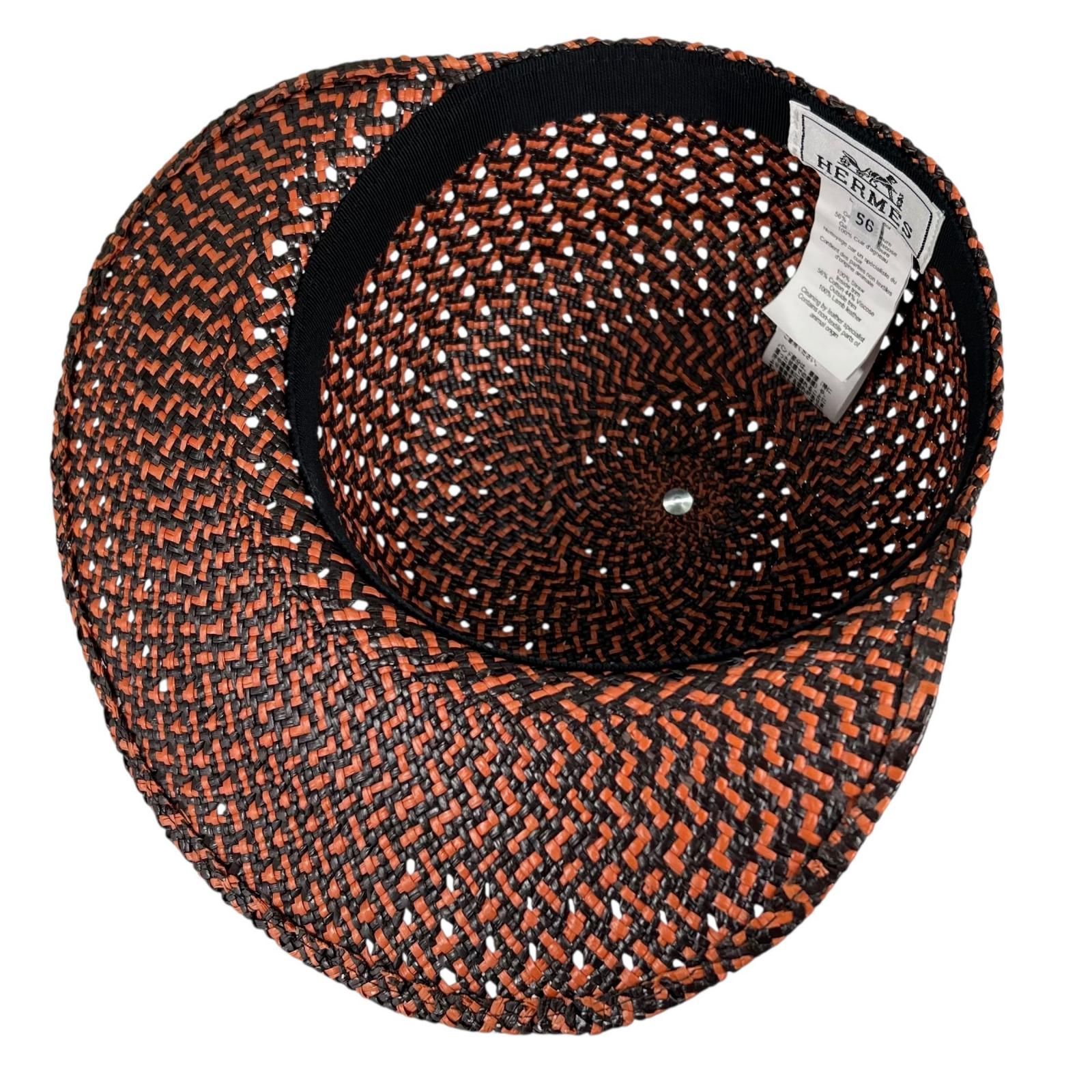 極美品△HERMES エルメス タンザニア わら 羊革 セリエボタン ストロー