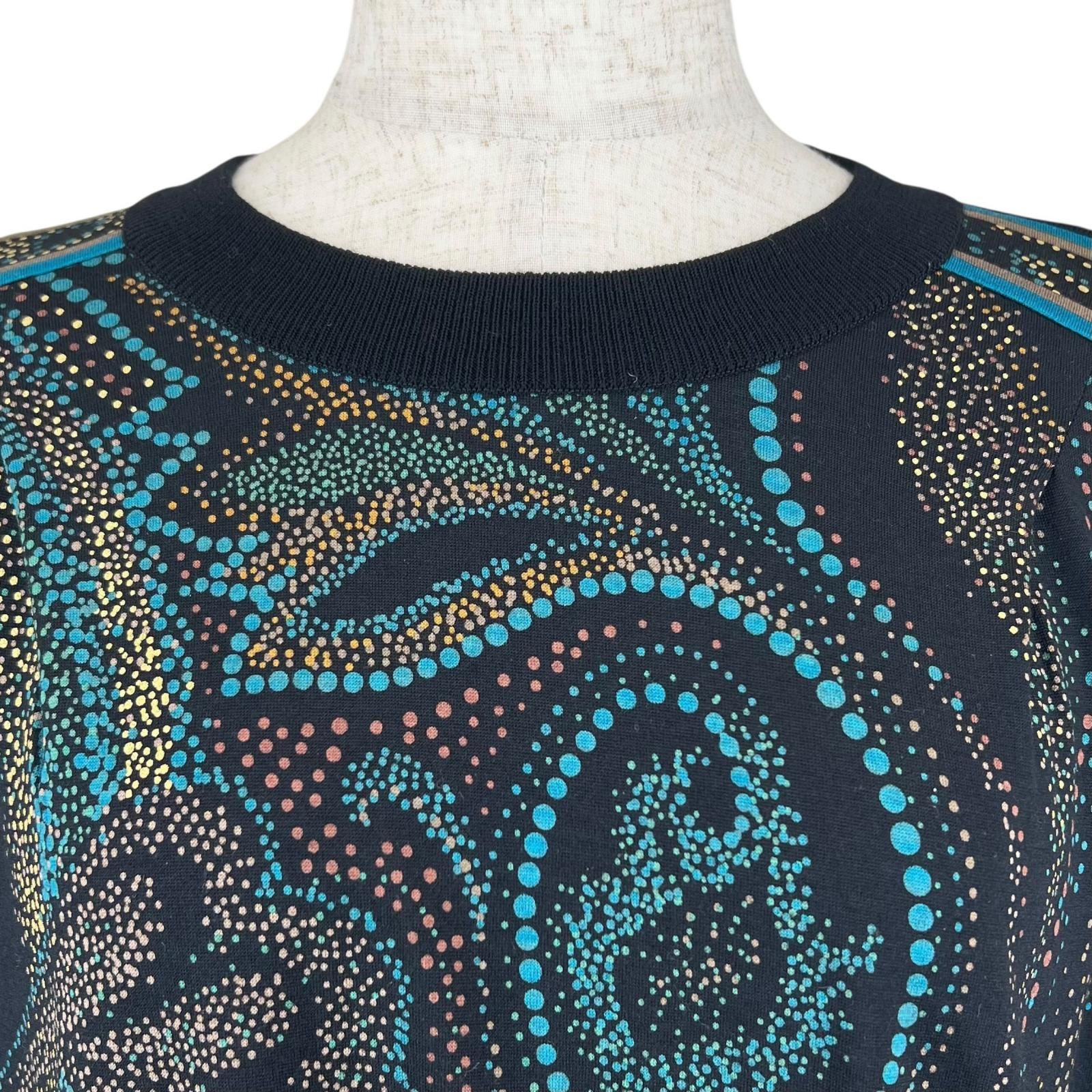 極美品△LEONARD FASHION レオナール ファッション ウール シルク混 総