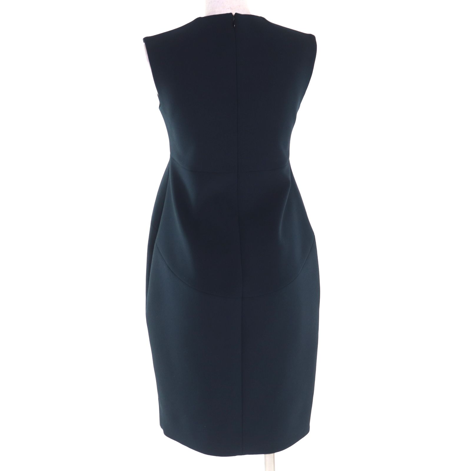 極美品✨️ヨーコチャン コクーンワンピース パール ストレッチ ノースリーブ 極美品◇YOKO CHAN ヨーコチャン YCD-120-565 フェイクパール付き