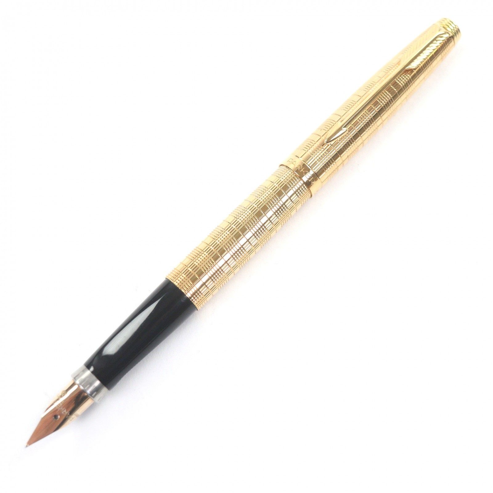 極美品□PARKER パーカー SONNET ソネット ペン先14K チェック柄