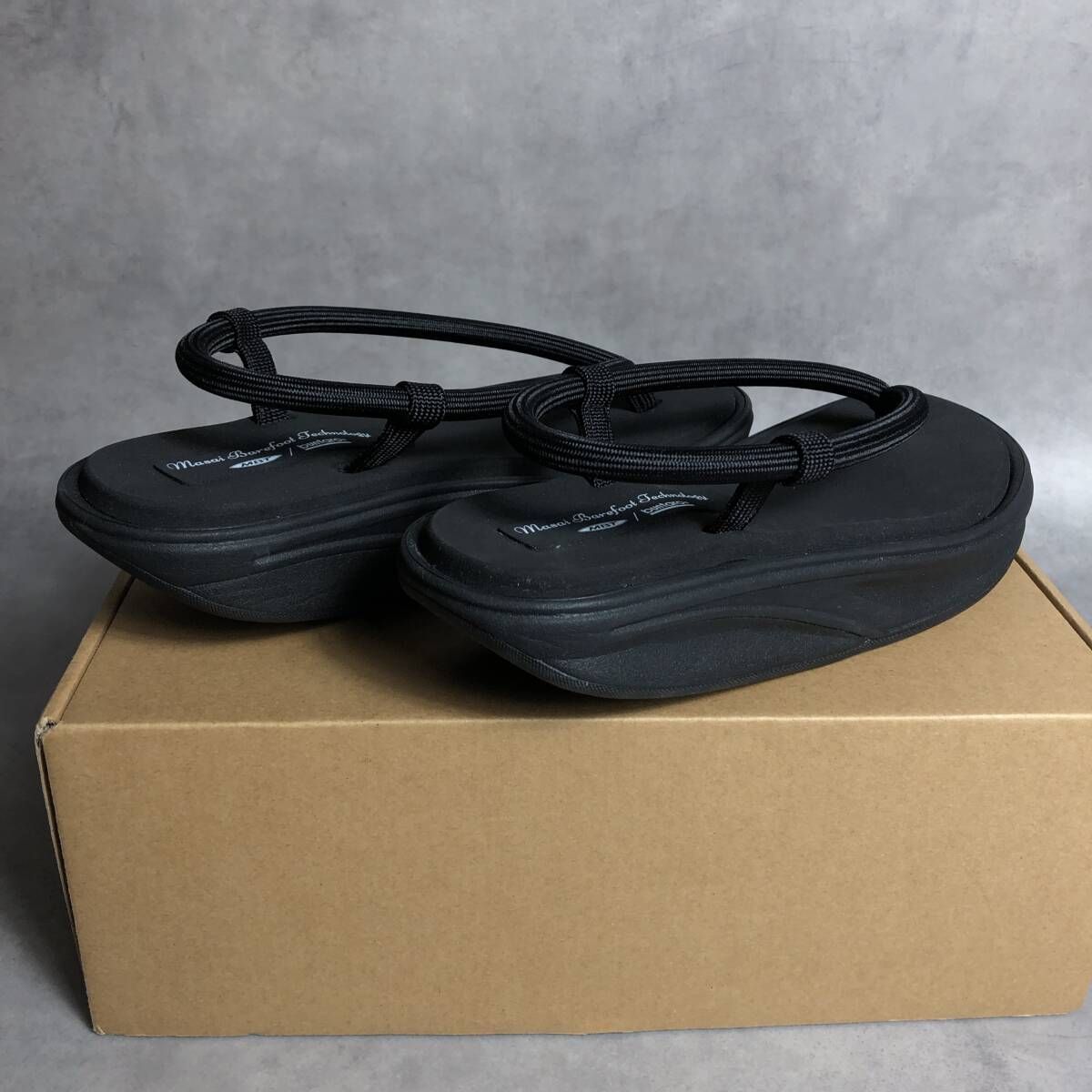 PQ129◇MBT : BUNTARO M サンダル◇41◇黒 草履 MASAI BAREFOOT