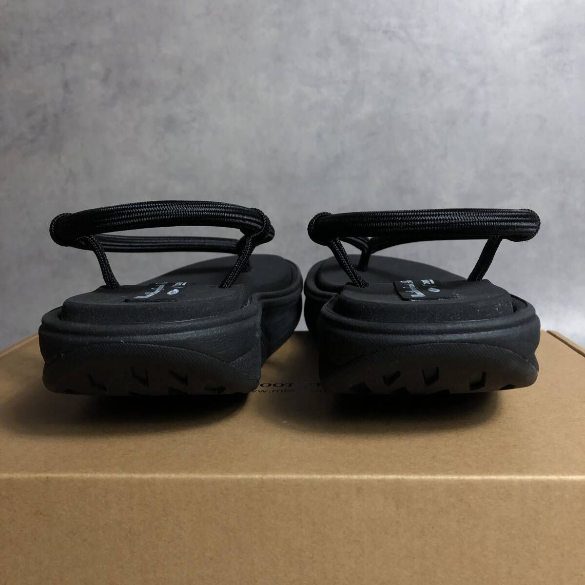 PQ129◇MBT : BUNTARO M サンダル◇41◇黒 草履 MASAI BAREFOOT