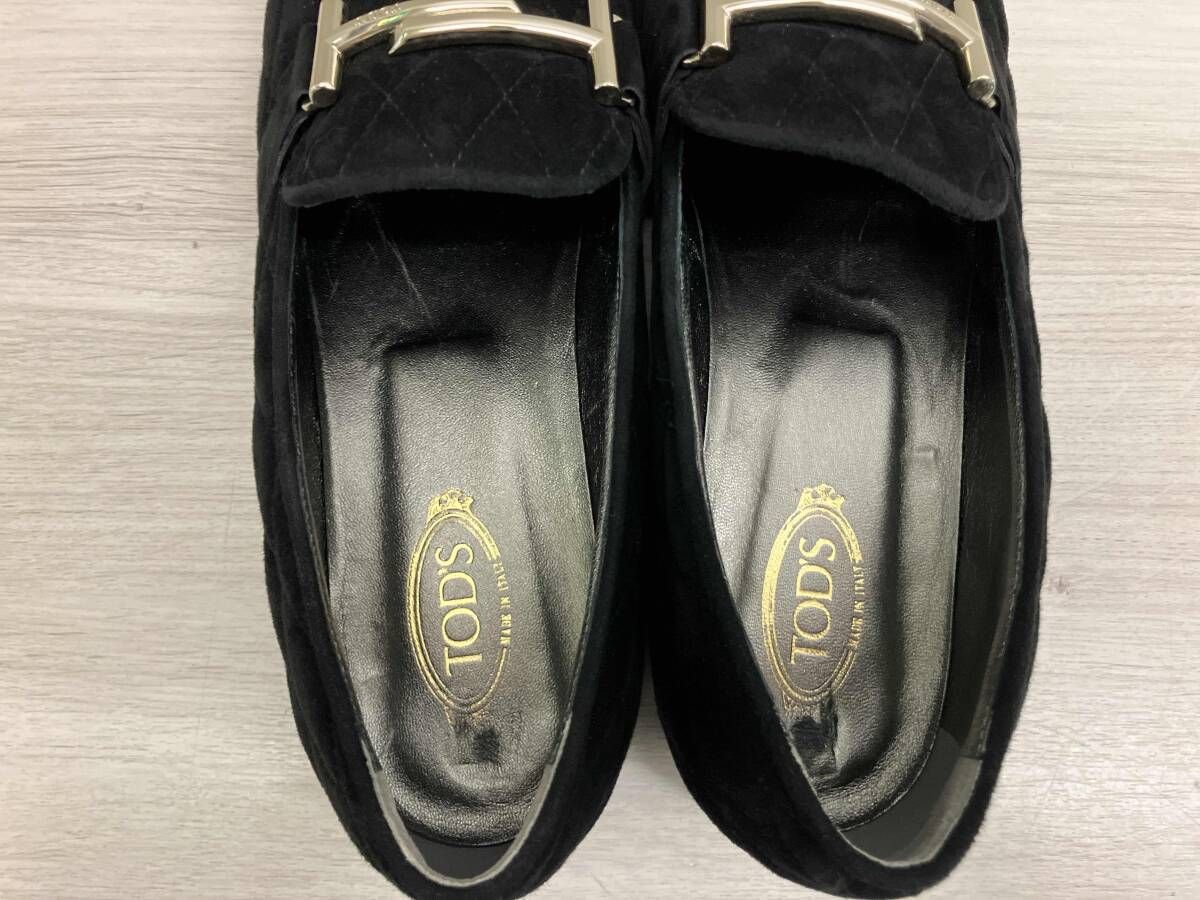 TOD'S トッズ ローファー パンプス / スエードキルティング / サイズ38