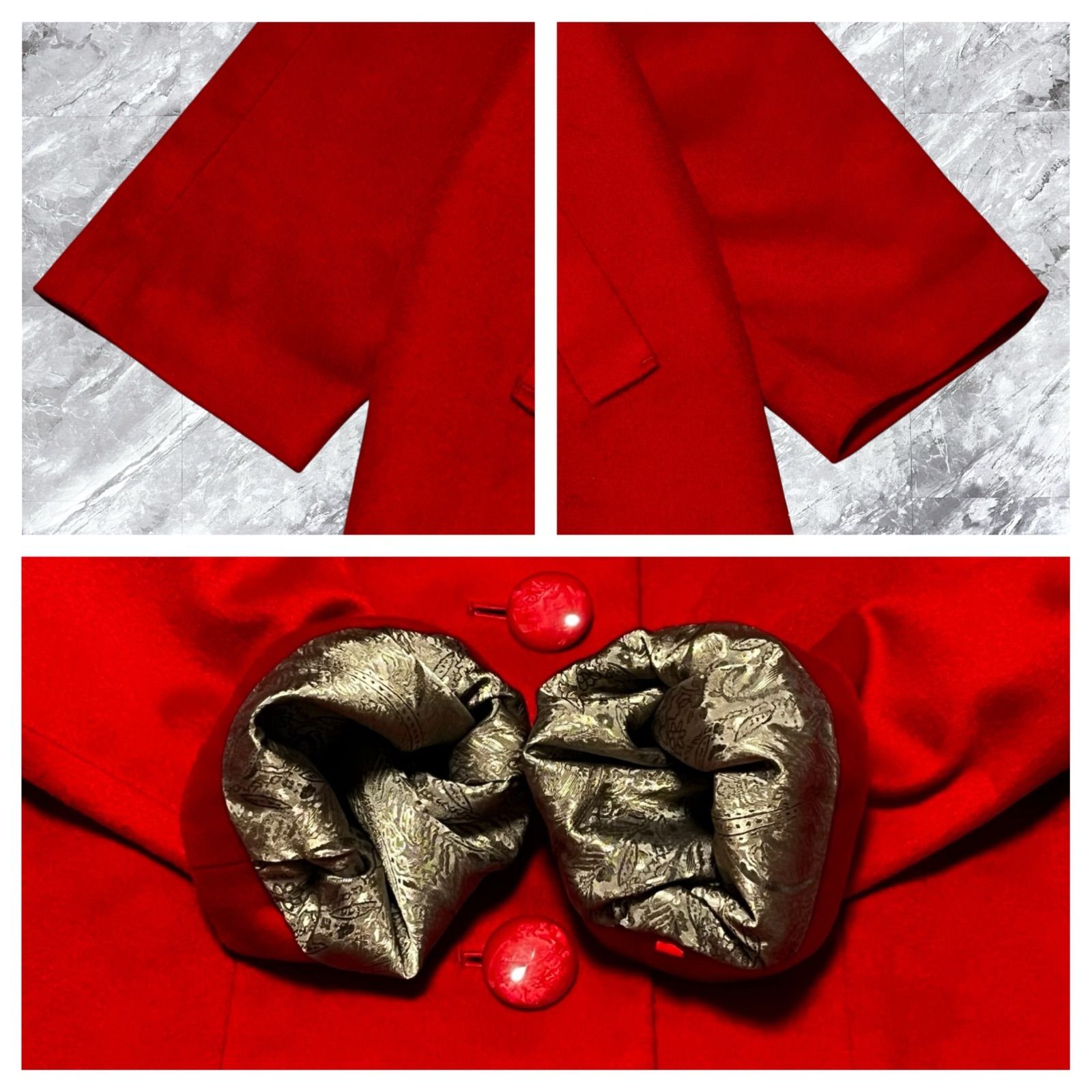 未使用級 PIACENZA ピアチェンツァ ロングコート ステンカラーコート