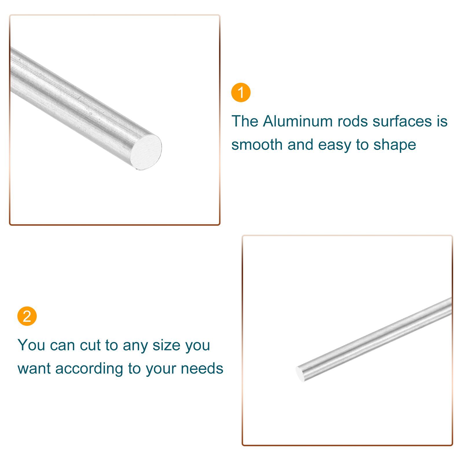 uxcell アルミ丸棒 6061アルミニウム棒 直径3 mm 長さ 300mm 旋盤ソリッドロッド 金属棒 RC航空機モデルカー DIYクラフト用  10本入 - メルカリ uxcell 直径43/50インチ(22mm) ラウンドアルミロッド 長さ12インチ 6061 アルミニウム丸棒ストック トレーラー