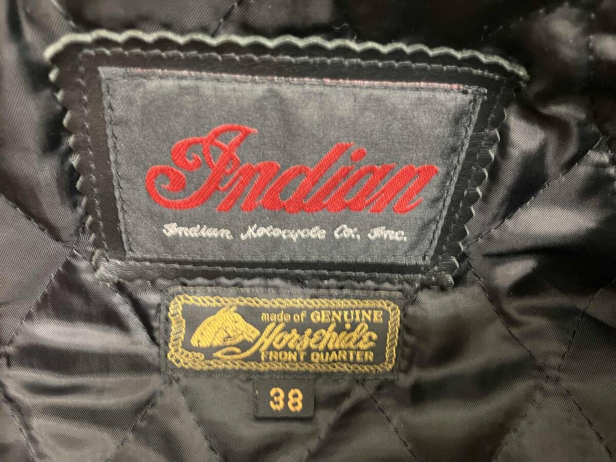 INDIAN MOTORCYCLE インディアンモーターサイクル サイズ38 シングル