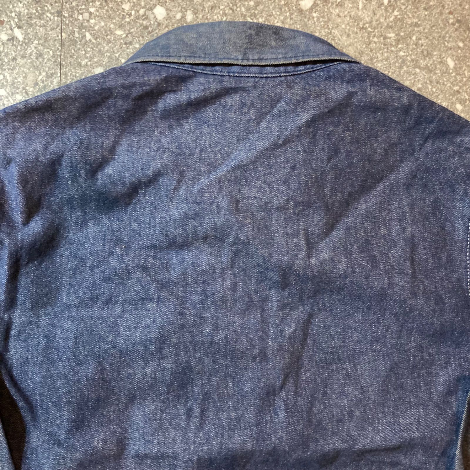 50s 60s ワークジャケット 短丈 TALONZIP 片爪 USA アメリカ 50s〜 denim work jacket / 50年代製 デニム ワークジャケット 片爪ykk