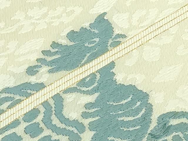 平和屋本店○極上 俵屋 人間国宝 喜多川平朗 有職織物 六通柄袋帯 唐織