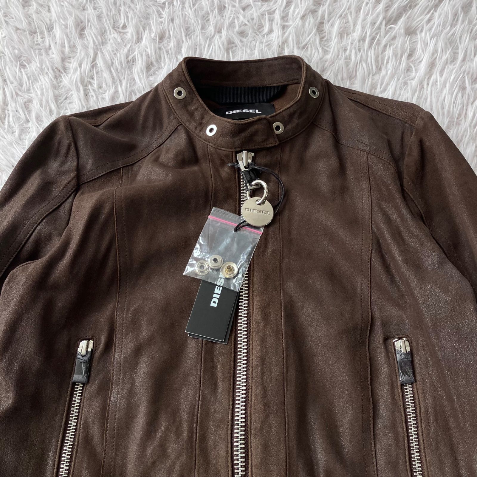 新品未使用 定価78000+税 ディーゼル DIESEL レザージャケット 