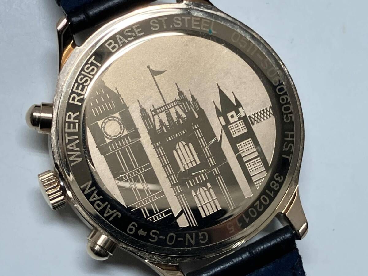 Paul Smith 腕時計 0511-S060605 クロノグラフ 黒ベルト ポールスミス