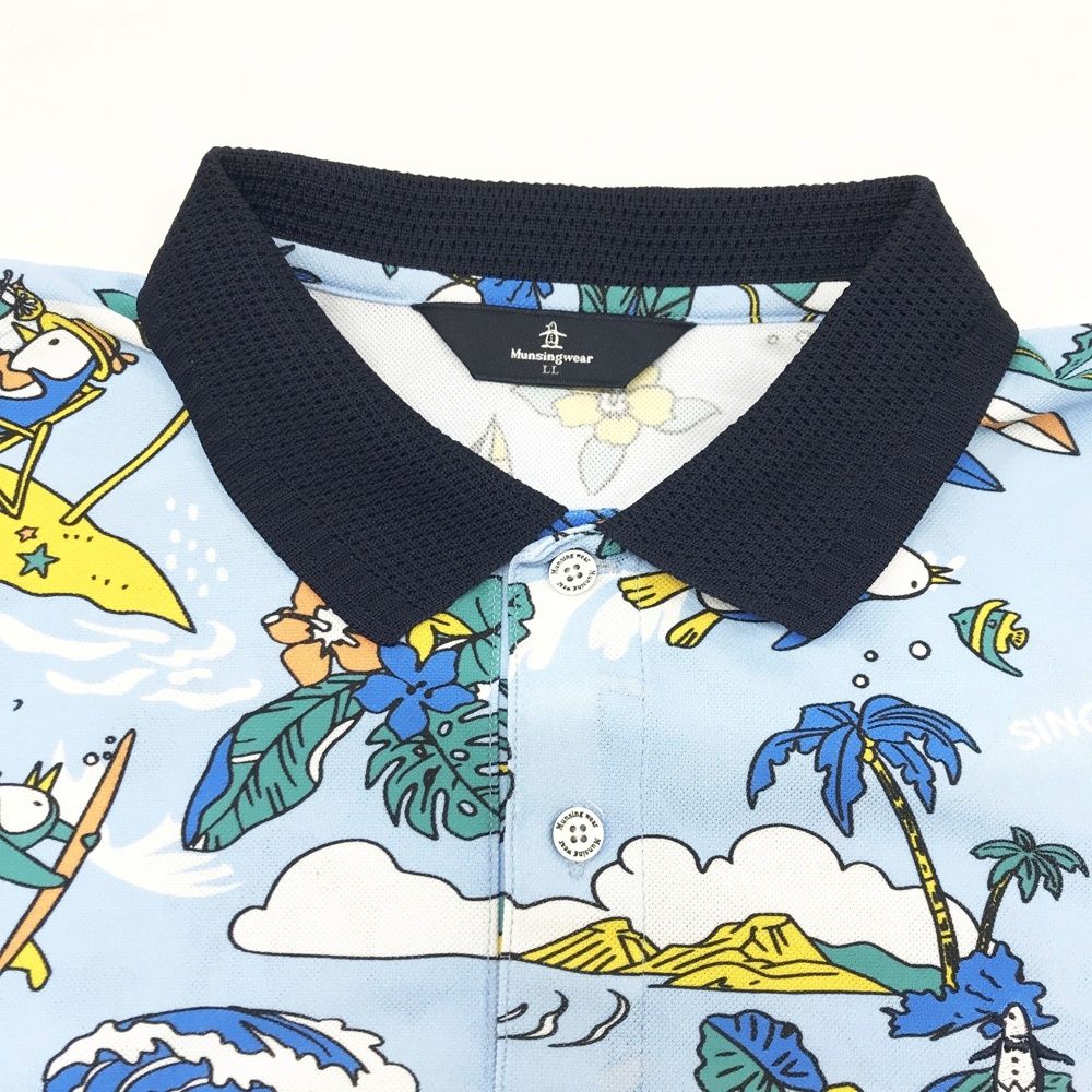 新品 LL 大きいサイズ マンシングウェア トロピカルペンギン 半袖