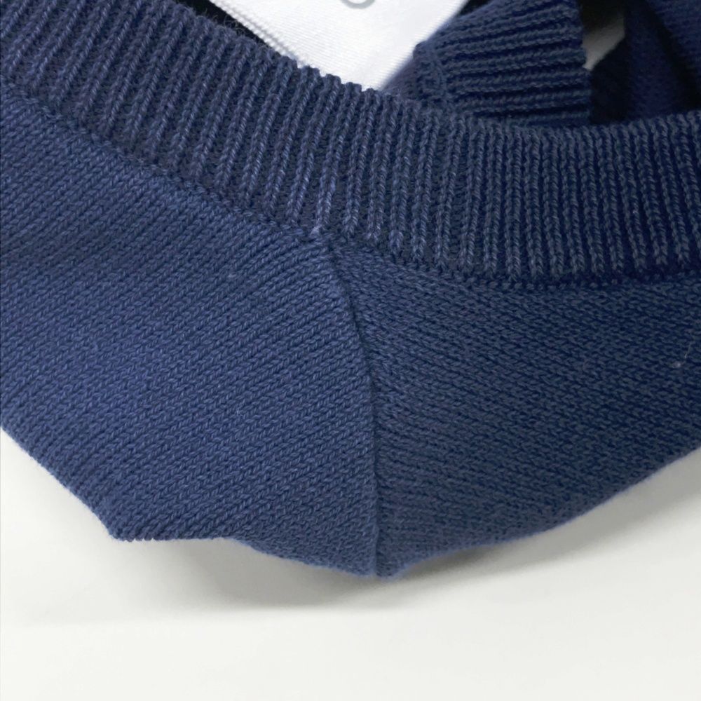 サイズ：S DESCENTE GOLF デサントゴルフ ニットワンピース ネイビー系