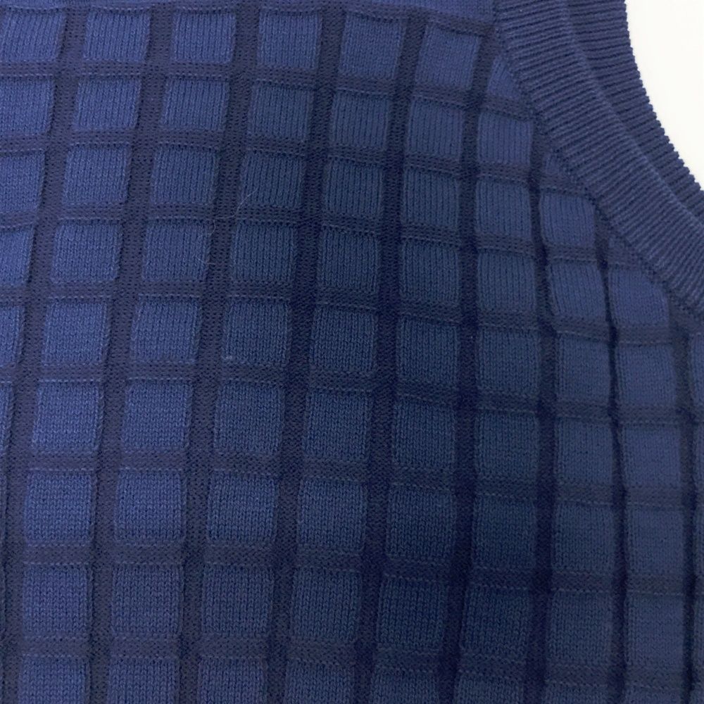 サイズ：S DESCENTE GOLF デサントゴルフ ニットワンピース ネイビー系