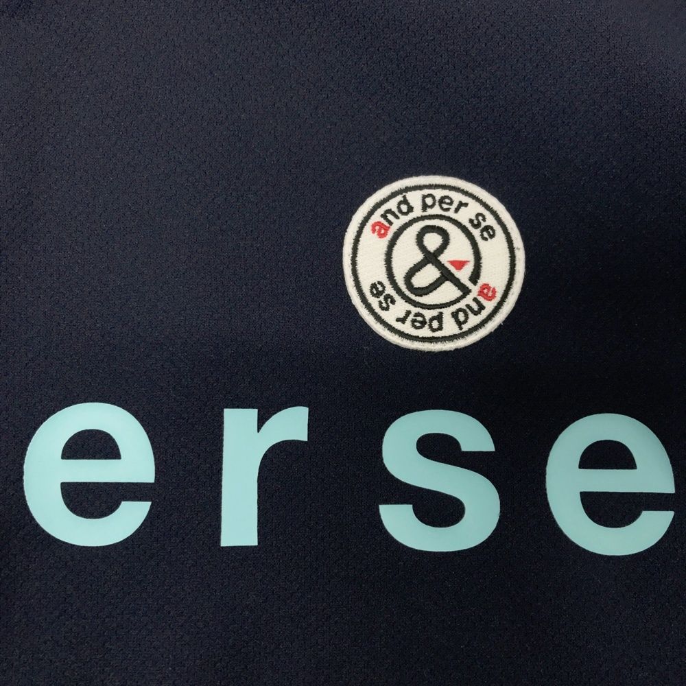 サイズ：LL AND PER SE アンパスィ 2025年 ジップパーカー ネイビー系