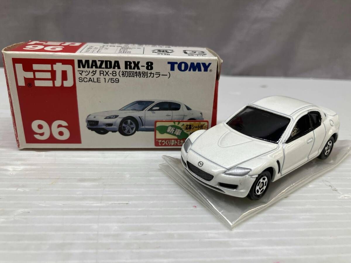 トミカ 中古 現状品 トミカ No.96 マツダ RX-8(初回特別カラｰ) 赤箱 ロゴ青字 中国