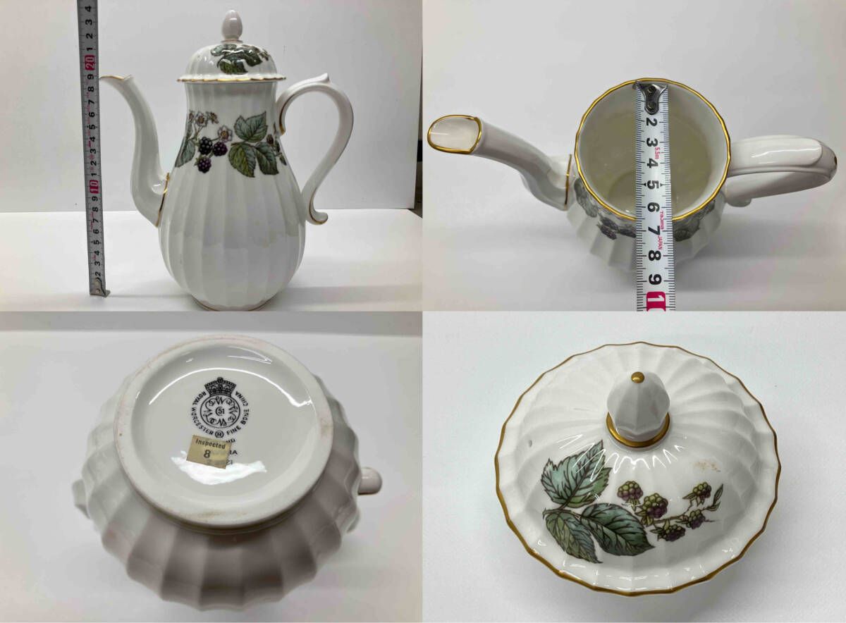 ROYAL WORCESTER ラビニアシリーズ ブラックベリー ティーセット 洋食