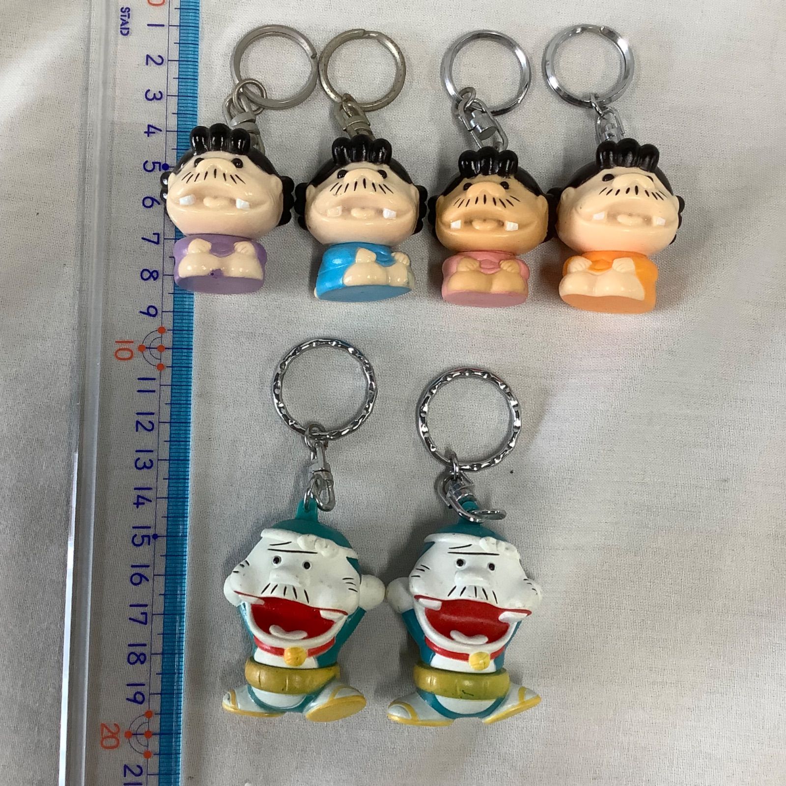 ドラエボン×2個 サザエボン×4個 6個まとめて キャラクターキーホルダー