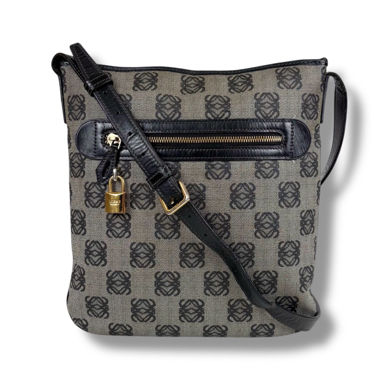 LOEWE ハンドバッグ ネイビー パドロック付き 【公式通販】
