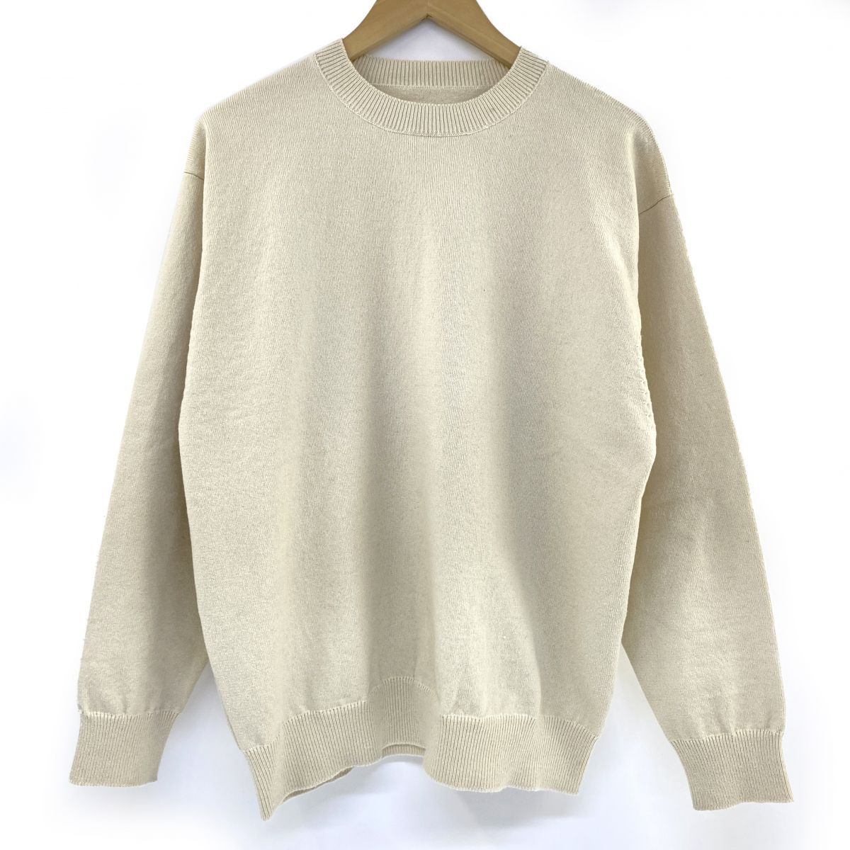 Yonetomi ヨネトミ RIGID CASHMERE SWEATER Crew Neck Pullover 