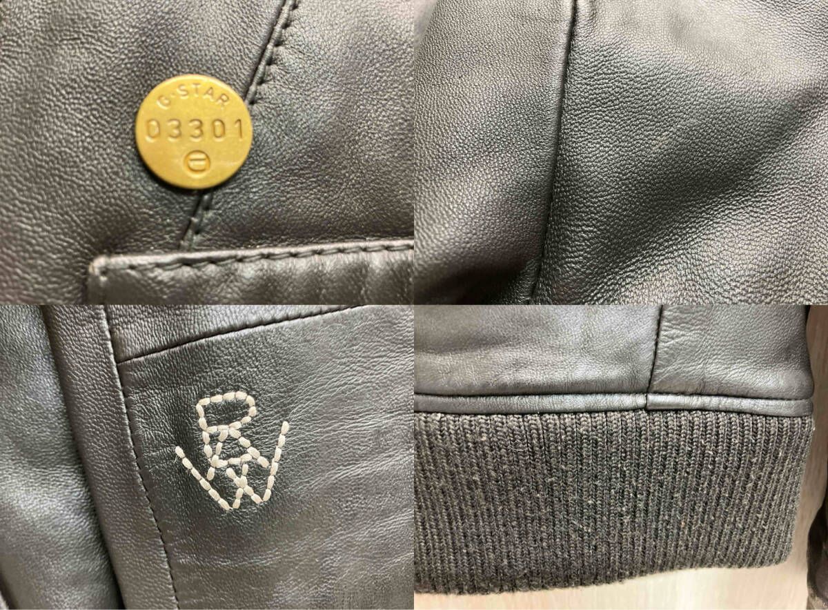 G-STAR RAW ジースターロウ シングルライダース 革ジャン /サイズS