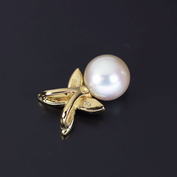 田崎真珠 K18YG アコヤ真珠 ペンダントトップ 径約6.8mm - メルカリ