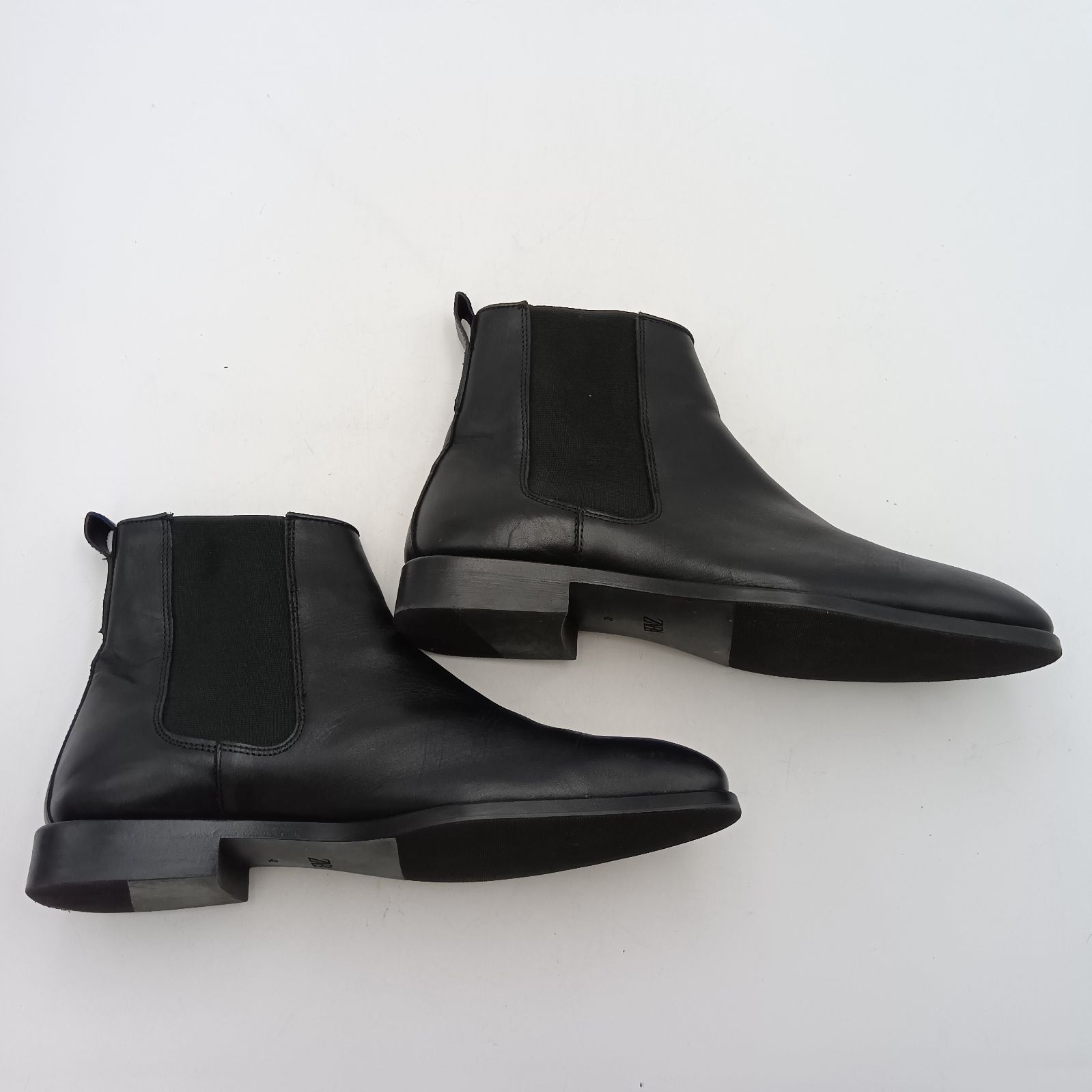 ZARA ザラ サイドゴアブーツ メンズ 42 ブラック G-14-3 - メルカリ