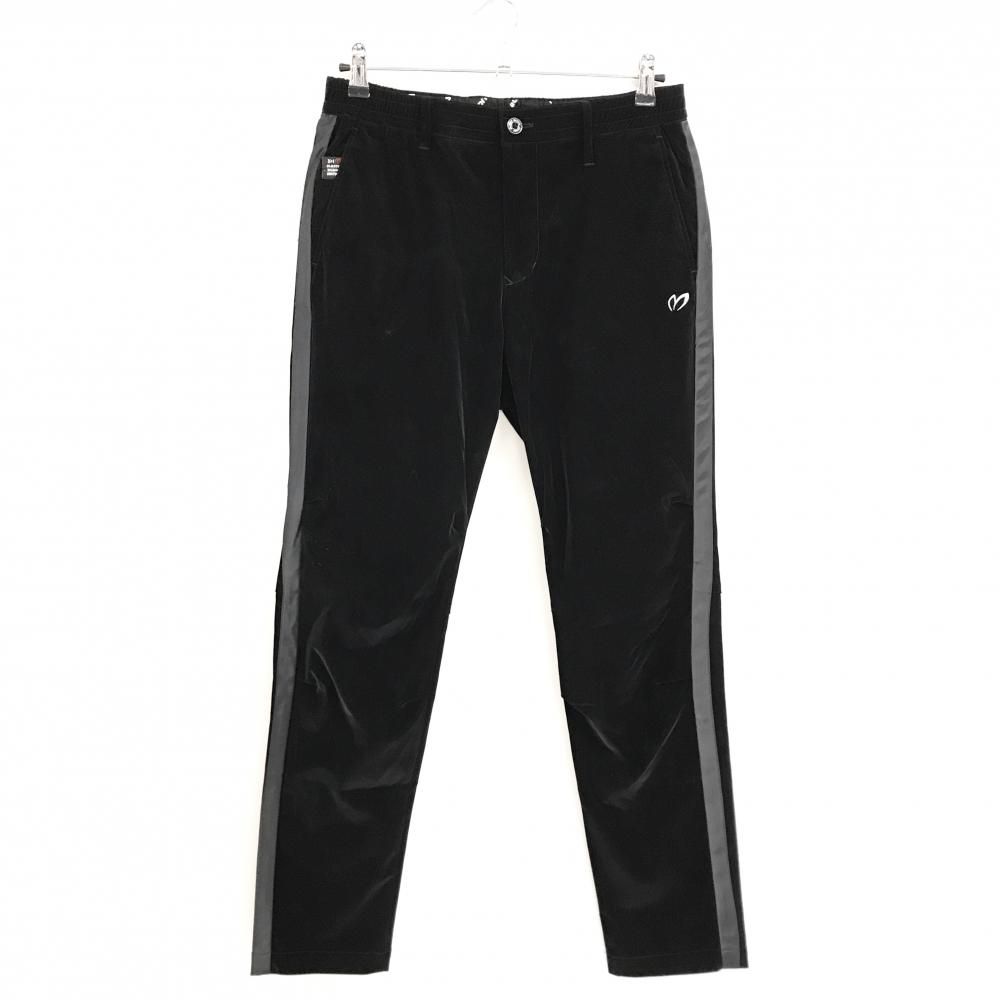 マスターバニー パンツ 黒 サイド切替ライン ロゴ刺しゅう メンズ 4(M