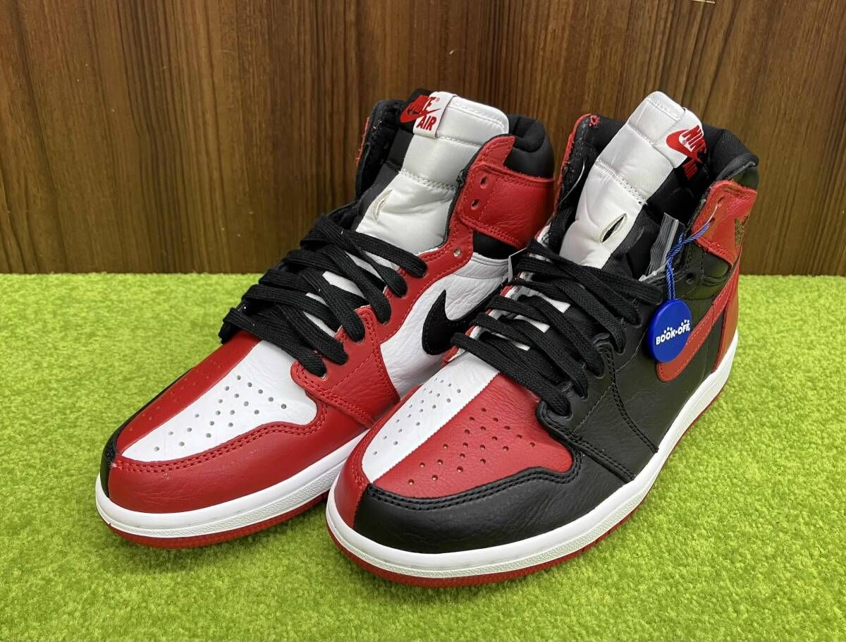 NIKE ナイキ AIR Jordan 1 RETRO High OG NRG スニーカー サイズ26cm ホワイト×ブラック×レッド 箱付 メンズ シューズ 靴 Nike Air Jordan 1 Retro High OG Yellow Ochre ナイキ エアジョーダン