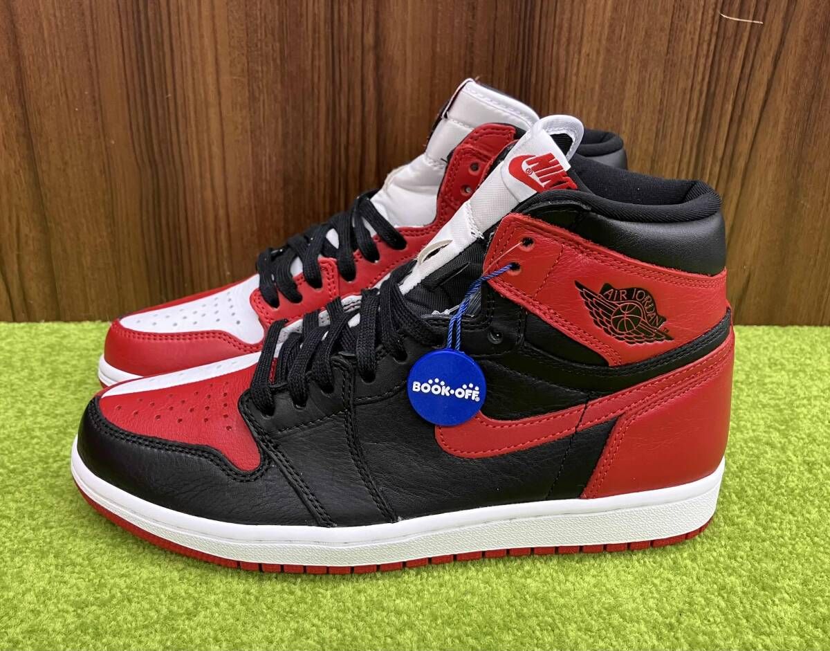 NIKE ナイキ AIR Jordan 1 RETRO High OG NRG スニーカー サイズ26cm ホワイト×ブラック×レッド 箱付 メンズ シューズ 靴 Nike Air Jordan 1 Retro High OG Yellow Ochre ナイキ エアジョーダン