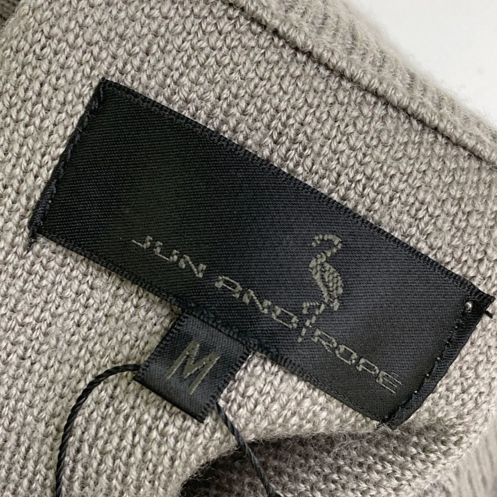 サイズ：M JUN&ROPE ジュン アンド ロペ ニット セーター グレー系