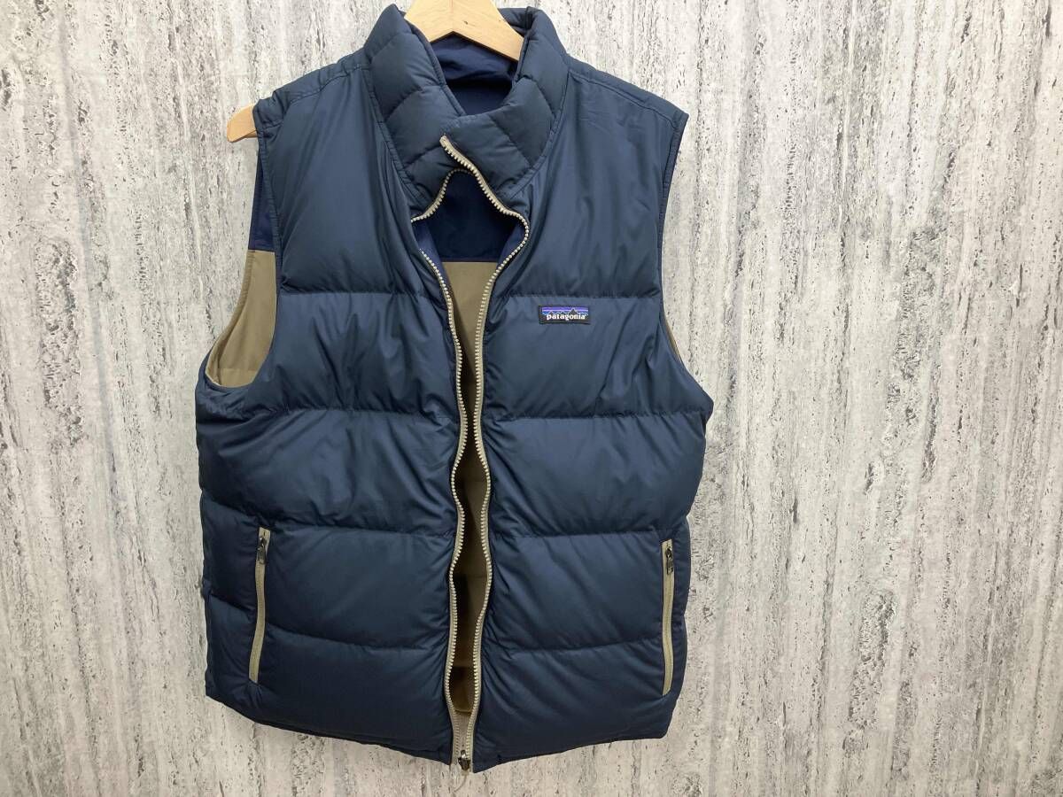 Patagonia パタゴニア ダウンベスト リバーシブル ネイビー ベージュ