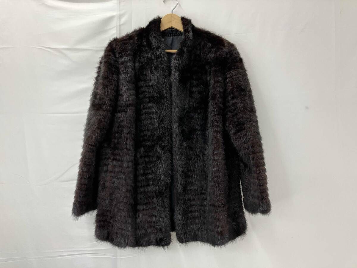 ブランド不明 ミンクファーコート 毛皮コート サイズ11 レディース
