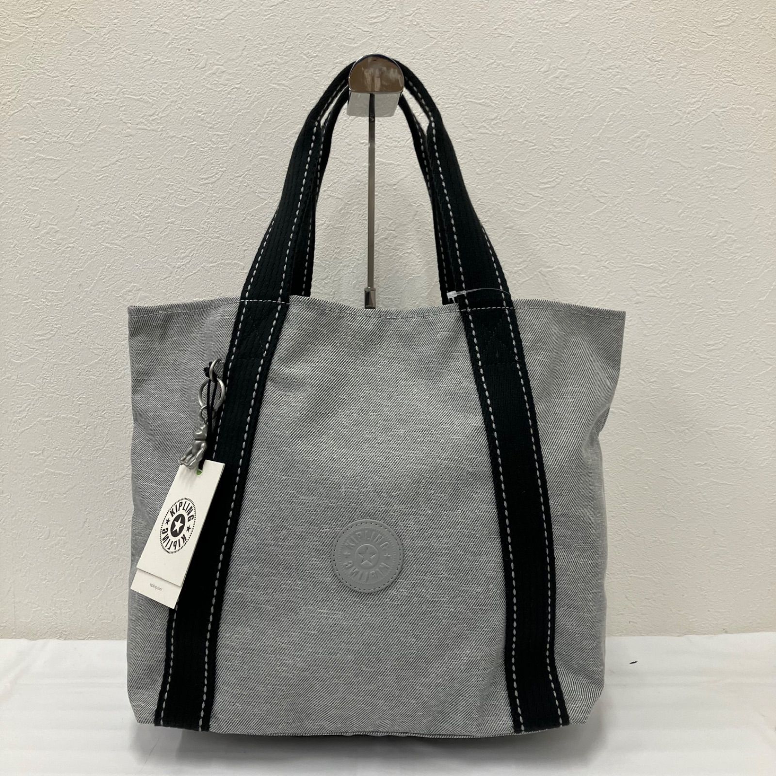 9005 KIPLING キプリング トートバッグ ハンドバッグ グレー タグ付き 