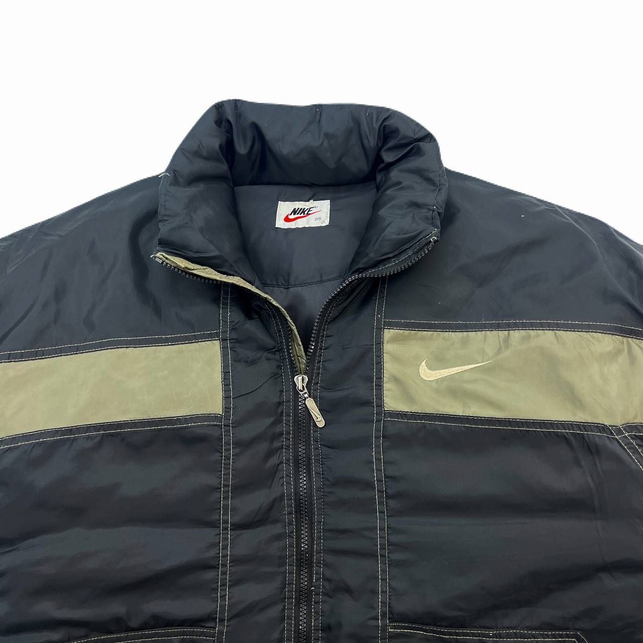 ナイキ ダウンジャケット メンズ Lサイズ相当 ブラック ヘビーアウター AUTHENTIC ATHLETIC ビンテージ 90s オリジナル 希少 ナイキ ダウンジャケット メンズ Lサイズ相当 ブラック ヘビーアウター