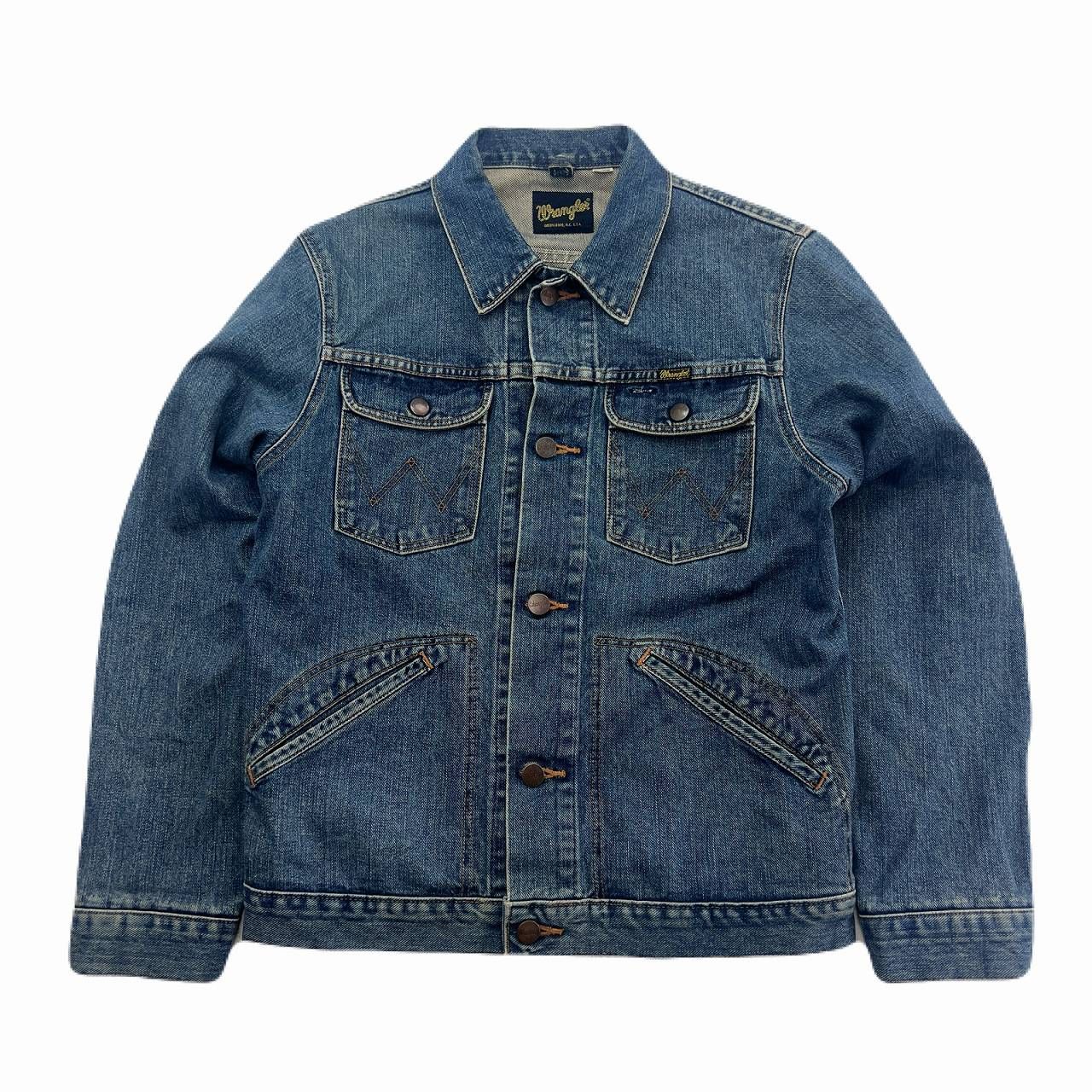 Wrangler デニムジャケット124MJ 色落ち良好 ヴィンテージ風　M ラングラー デニムジャケット 124MJ メンズ Mサイズ 色落ち感最高 日本