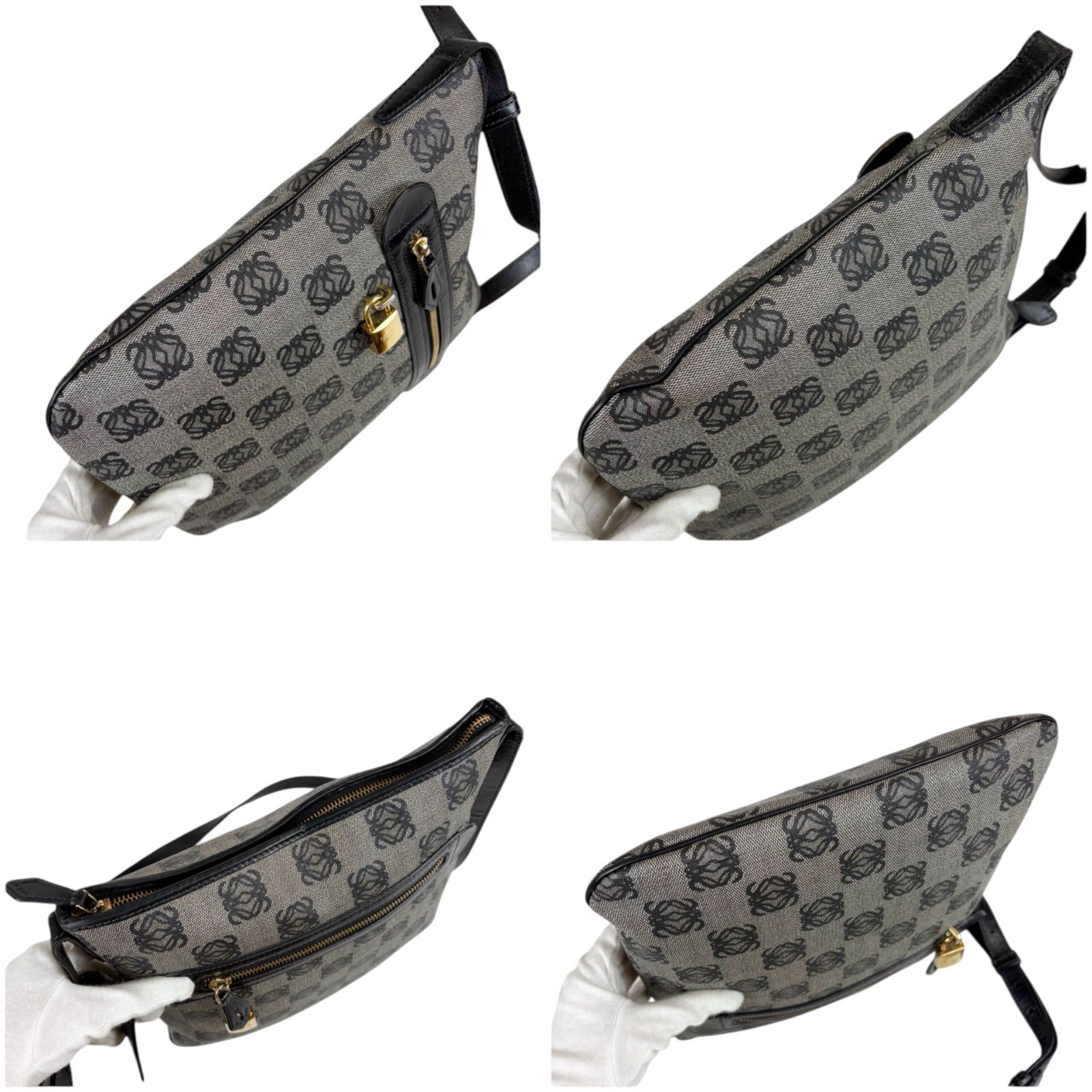 ロエベ LOEWE リピートアナグラム ショルダーバッグ クロスボディ